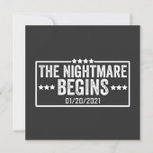 the nightmare begins 招待状 (正面)