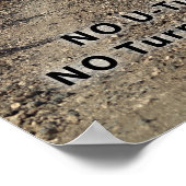 The No UTurns NO TURNING BACKポスター ポスター (角)