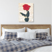The Noble Rose: Japanese Art with Mythic Touch キャンバスプリント (インサイチュ (寝室))