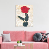 The Noble Rose: Japanese Art with Mythic Touch キャンバスプリント (インサイチュ (リビング))