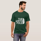 The North Pole White funny Christmas pun design Tシャツ (正面フル)