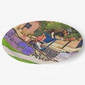 The Nosedive Landing - Scooter Rider Trick ペーパープレート (アングル)