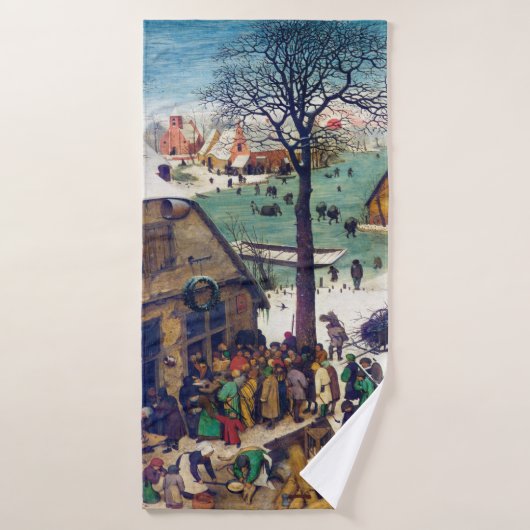 The Nostements at Bethlehem, Pieter Bruegel バスタオル (バスタオル)