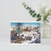 The Nostements at Bethlehem, Pieter Bruegel ポストカード (スタンド正面)