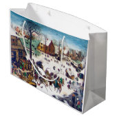 The Nostements at Bethlehem, Pieter Bruegel ラージペーパーバッグ (裏面アングル)