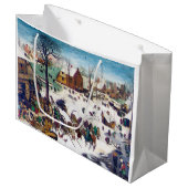 The Nostements at Bethlehem, Pieter Bruegel ラージペーパーバッグ (正面アングル)