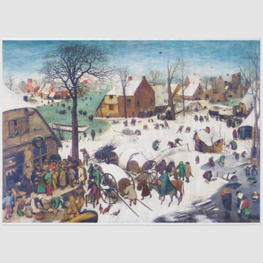 The Nostements at Bethlehem, Pieter Bruegel 薄葉紙 (正面)