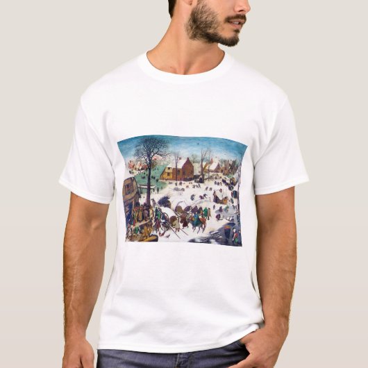 The Nostements at Bethlehem, Pieter Bruegel Tシャツ (正面)