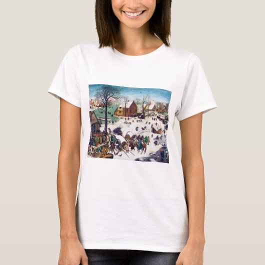 The Nostements at Bethlehem, Pieter Bruegel Tシャツ (正面)