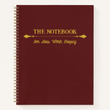 The Notebook | シンプルなブルガンディーゴールドジャーナル