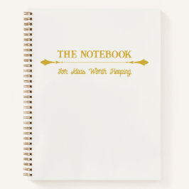 The Notebook | シンプル アイボリー ゴールド ジャーナル