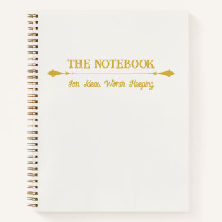 The Notebook | シンプル アイボリー ゴールド ジャーナル
