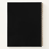 The Notebook | シンプル ブラック ゴールド ジャーナル (裏面)