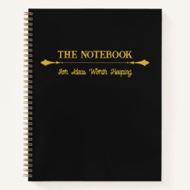 The Notebook | シンプル ブラック ゴールド ジャーナル