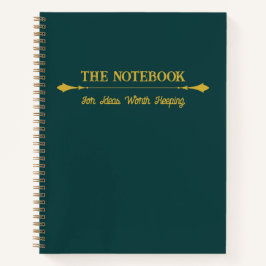 The Notebook | ミニマリスト エメラルド ゴールド ジャーナル