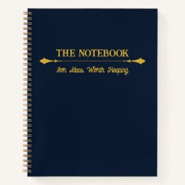 The Notebook | ミニマリスト ネイビーブルー ゴールド ジャーナル