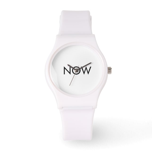 The NOW Watch White 腕時計 (正面)