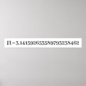 The Number Pi Math & Science Lover's ポスター (正面)