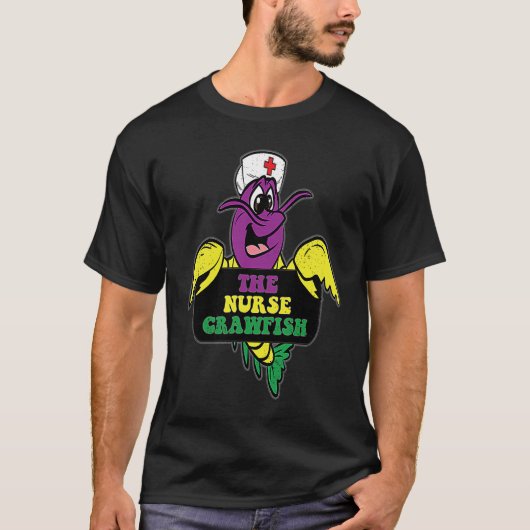 The Nurse Crawfish Mardi Gras Carnival Parade RN L Tシャツ (正面)