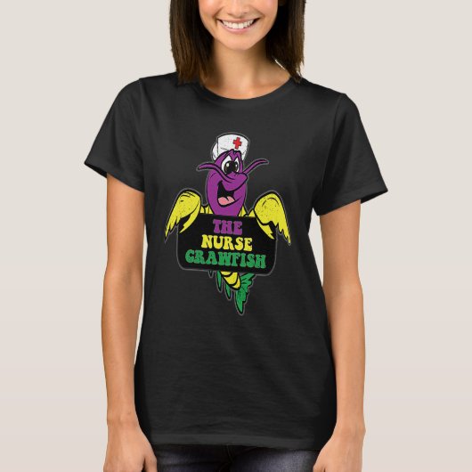 The Nurse Crawfish Mardi Gras Carnival Parade RN L Tシャツ (正面)