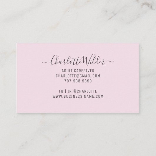 The Nurse Tarot Business Card 名刺 (裏面)