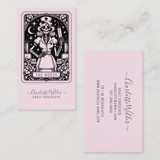 The Nurse Tarot Business Card 名刺 (正面/裏面)