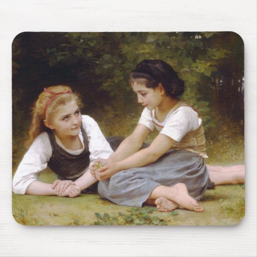 The Nut Gatherers by W.A. Bouguereau マウスパッド (正面)