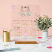 The Nutcracker 1st Birthday Milestone Birth Stats アクリルサイン (ウェディング)