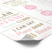 The Nutcracker 1st Birthday Milestone Birth Stats ポスター (角)