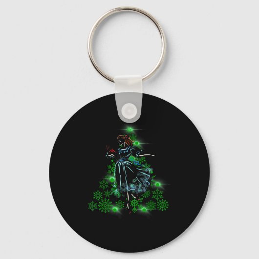 The Nutcracker Ballet And Clara Marie Christmas Tr キーホルダー (正面)