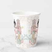The Nutcracker Ballet Pastel Blush Pink Christmas 紙コップ (右)