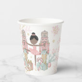 The Nutcracker Ballet Pastel Blush Pink Christmas 紙コップ (正面)