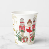 The Nutcracker Ballet Red Green Gold Christmas 紙コップ (裏面)