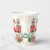 The Nutcracker Ballet Red Green Gold Christmas 紙コップ (右)