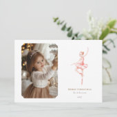 The Nutcracker Christmas Ballerina Photo Card シーズンカード (スタンド正面)