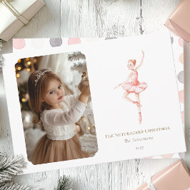 The Nutcracker Christmas Ballerina Photo Card シーズンカード