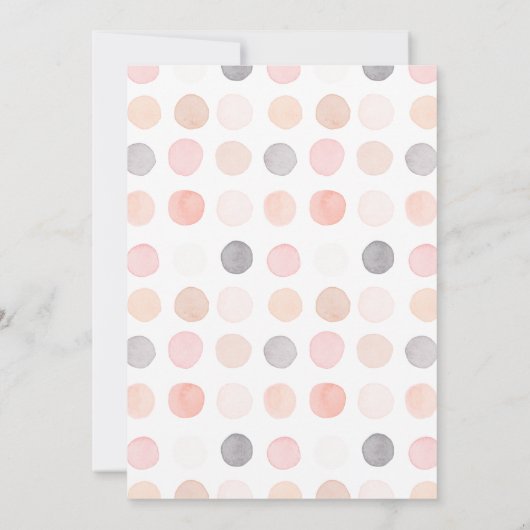 The Nutcracker Christmas Ballerina Watercolor 招待状 (裏面)