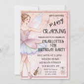  The Nutcracker Christmas Ballet Birthday 招待状 (正面)