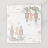 The Nutcracker Christmas Ballet Blonde Pink Tutu プレイスカード (外部開封)