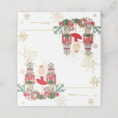 The Nutcracker Christmas Ballet Blonde Red Tutu プレイスカード (外部開封)