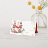 The Nutcracker Christmas Ballet Blonde Red Tutu プレイスカード (正面)