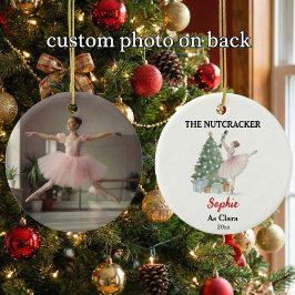 The Nutcracker Custom Name & Photo Ballet Keepsake セラミックオーナメント