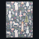 The Nutcracker modern watercolor ノートブック<br><div class="desc">The Nutcracker modern watercolor in a dusty blue</div>