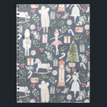 The Nutcracker modern watercolor ノートブック<br><div class="desc">The Nutcracker modern watercolor in a dusty blue</div>
