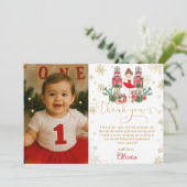 The Nutcracker Winter Onederland 1st Birthday  サンキューカード (スタンド正面)