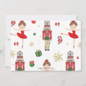 The Nutcracker Winter Onederland 1st Birthday  サンキューカード (裏面)