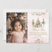 The Nutcracker Winter Onederland photo Thank you 招待状 (正面)