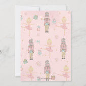 The Nutcracker Winter Wonderland Girl Baby Shower 招待状 (裏面)