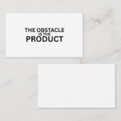 The Obstacle Is The Product ミニマリスト 名刺 (正面/裏面)
