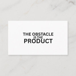 The Obstacle Is The Product ミニマリスト 名刺